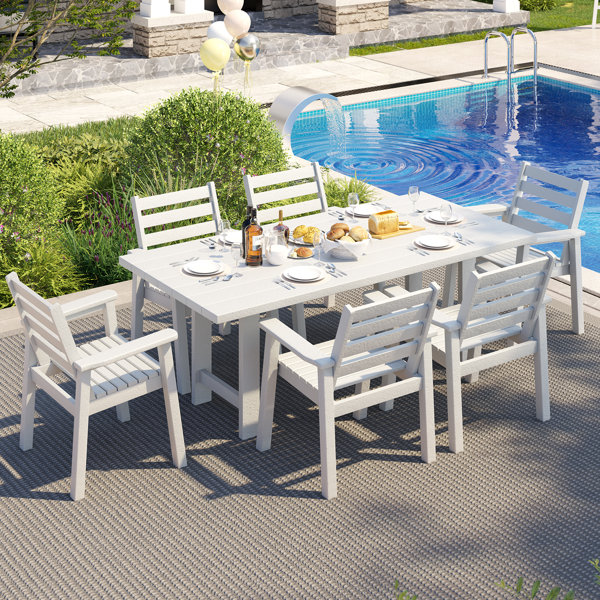 White Patio Dining Sets You'll Love | Wayfair